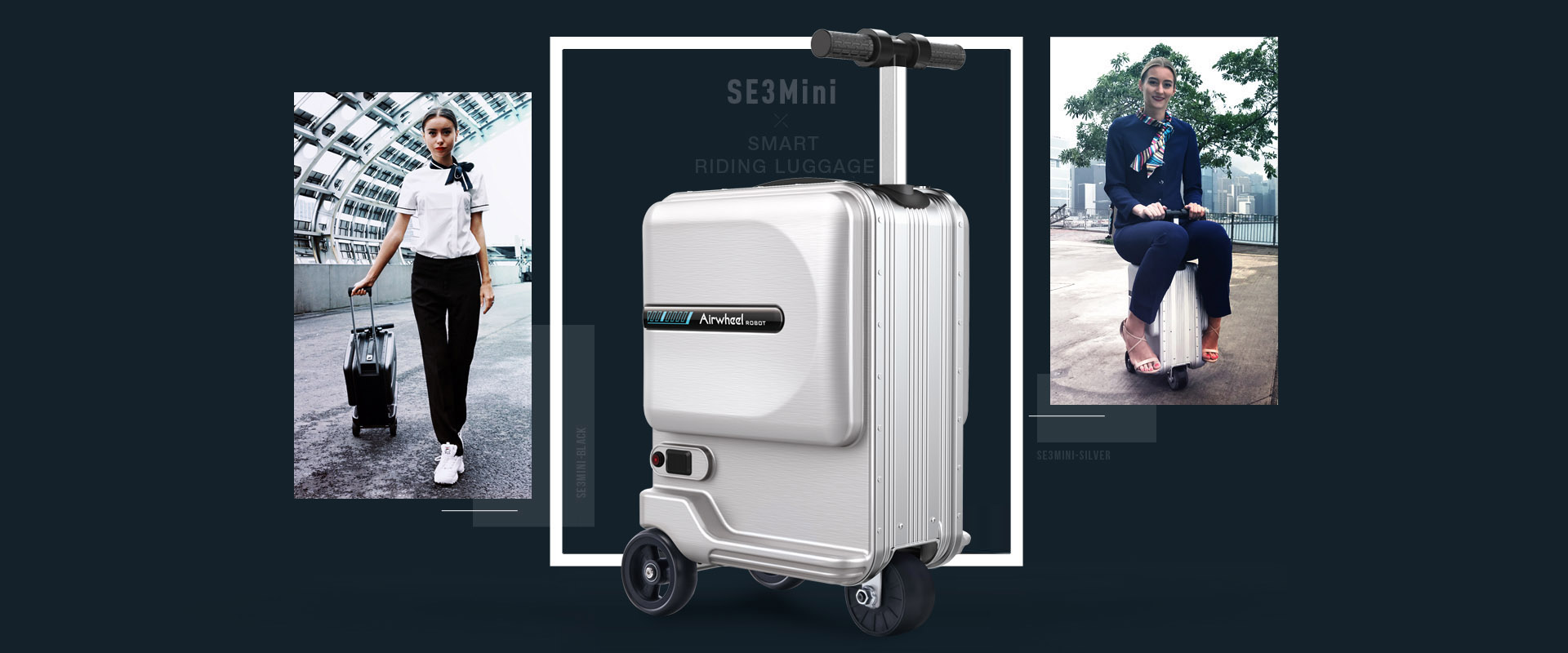 airwheel se3mini riding luggage